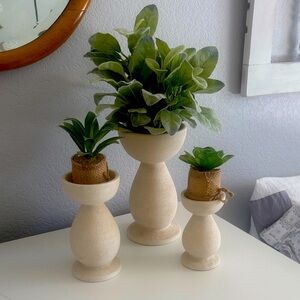 Set of 3 Vases or Candleholders